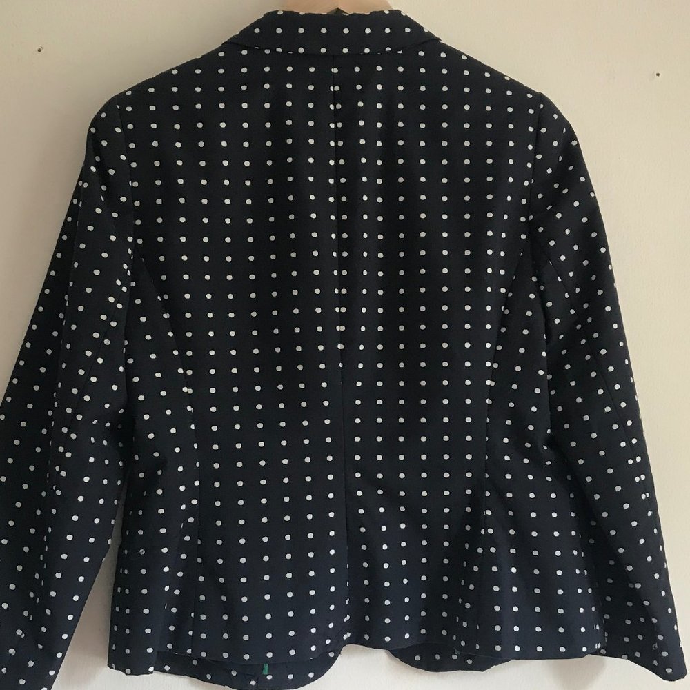 The Limited one button polka dot blazer jacket M - Picture 8 of 12